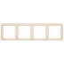 Панель СВЕТОЗАР "ГАММА" четверная вертикальная, цвет бежевый SV-54151-B купить в Нижневартовске