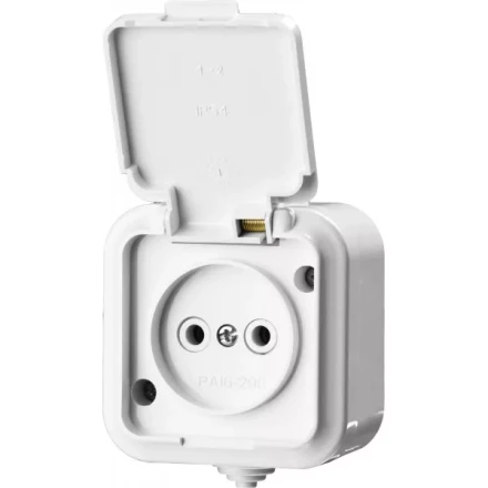 Розетка STAYER "MASTER" "MAXIMA" одноместная, с защитной крышкой, IP54, 10А, 220В 54305-W купить в Нижневартовске