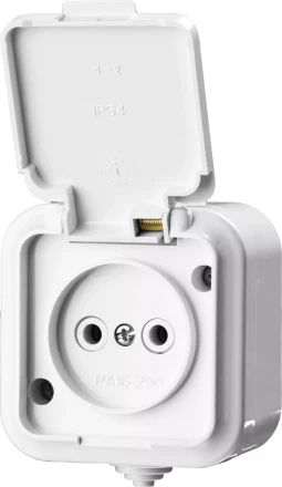 Розетка STAYER "MASTER" "MAXIMA" одноместная, с защитной крышкой, IP54, 10А, 220В 54305-W купить в Нижневартовске