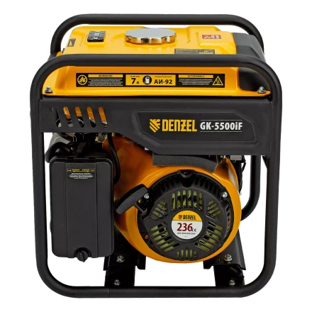 Генератор инверторный DENZEL GK-5500iF, 5,5 кВт, 230 В, ручной старт купить в Нижневартовске