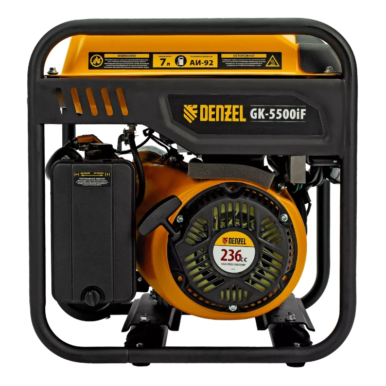 Генератор инверторный DENZEL GK-5500iF, 5,5 кВт, 230 В, ручной старт купить в Нижневартовске
