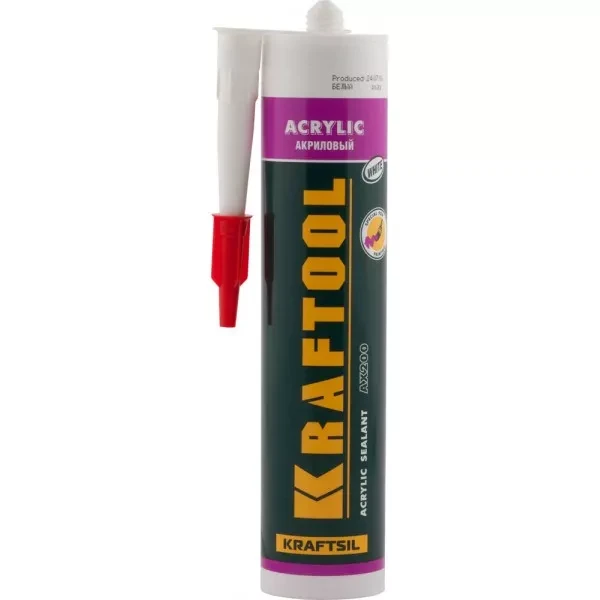 Герметик акриловый KRAFTOOL белый, 300мл 41251-0 купить в Нижневартовске