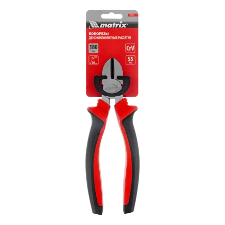 Бокорезы Matrix, 180 мм, хром-ванадий, двухкомпонентные рукоятки, 17791 купить в Нижневартовске