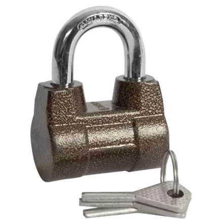 Замок навесной ЗУБР &quot;МАСТЕР&quot; облегченный, дисковый механизм секрета, ключ 7 PIN, дужка d-10мм, 60мм 3720-4_z01 купить в Нижневартовске