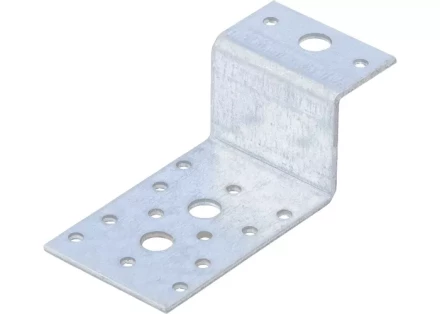 Крепежный уголок Z-образный KUZ 55х105х90 мм цинк СИБРТЕХ 46538 купить в Нижневартовске