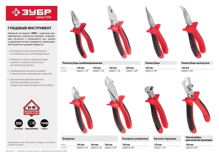 Кусачки торцовые ЗУБР "МАСТЕР" хромированные, 150мм 22025-7-15 купить в Нижневартовске