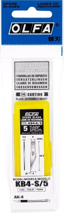 Лезвия OLFA перовые для ножа AK-4, 6(8)х40,5х0,5мм, 5шт OL-KB4-S/5 купить в Нижневартовске