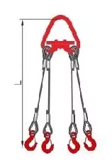 Строп 4СК-8.0 т. L=3.00м Звено с Рт-3 20.0 т. с Кч гост  заплет купить в Нижневартовске