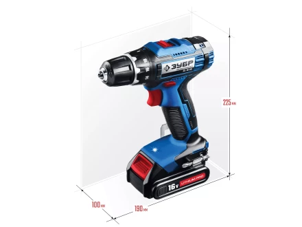 Дрель-шуруповерт 2 АКБ DL-16 A5 серия ПРОФЕССИОНАЛ купить в Нижневартовске