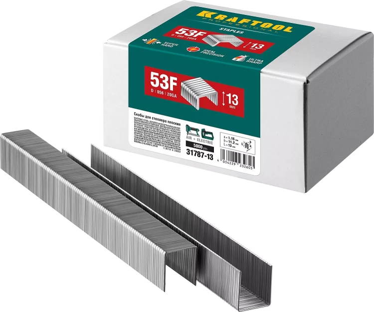 Скобы тип 20GA (53F / D / 056) 5000 шт 31787-13 купить в Нижневартовске