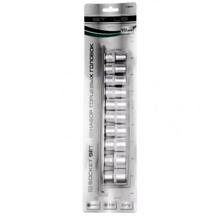 Набор универсальных торцевых головок 1/2 SpLine CrV 10 шт 10-22 мм Stels 13641 купить в Нижневартовске