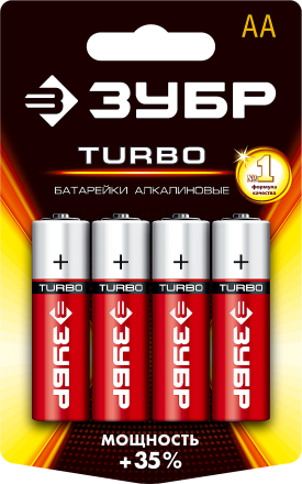 Батарейки TURBO алкалиновые AA 15В серия Без серии купить в Нижневартовске