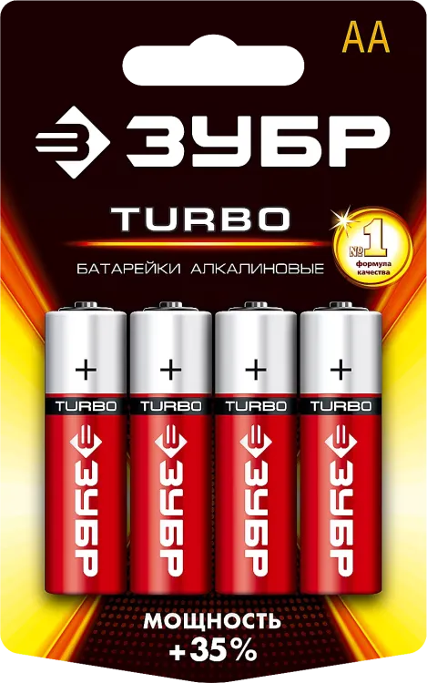 Батарейки TURBO алкалиновые AA 15В серия Без серии купить в Нижневартовске
