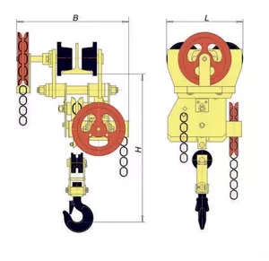 Таль ручная червячная передвижная ТРЧП 5,0 т 6 м 101563 купить в Нижневартовске