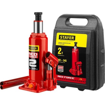 Домкрат STAYER &quot;PROFI&quot; гидравлический бутылочный, в кейсе, 2т, 148-278мм 43160-2-K купить в Нижневартовске