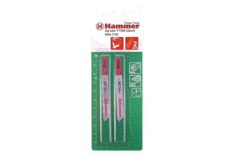 Пилки для лобзика HAMMER JG MT T118A (2шт.) купить в Нижневартовске
