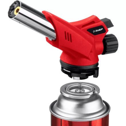 ЗУБР ГМ-350, 1300°C, газовая горелка с пьезоподжигом на баллон с цанговым соединением (55553) купить в Нижневартовске