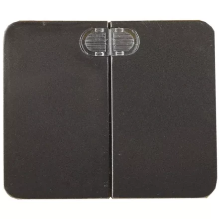 Выключатель СВЕТОЗАР "ГАММА" с подсветкой, двухклавишный, без вставки и рамки, цвет темно-серый металлик, 10A/~250B SV-54135-DM купить в Нижневартовске