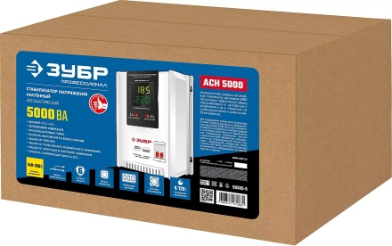 ЗУБР 5000ВА, 5 кВт, автоматический стабилизатор напряжения, Профессионал (59385-5) купить в Нижневартовске