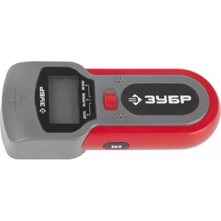 Тестер ЗУБР многофункц,с ЖК дисплеем,автоматич калибровка,детектор Me(до40мм),провода под напряжением(50мм),дерева(20мм) 59712 купить в Нижневартовске