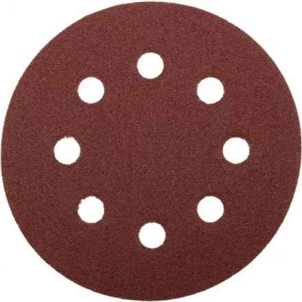 Круг шлифовальный ЗУБР "МАСТЕР" универсальный, из абразивной бумаги на велкро основе, 8 отверстий, Р60, 125мм, 5шт 35562-125-060 купить в Нижневартовске
