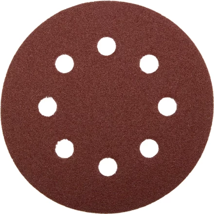 Круг шлифовальный ЗУБР "МАСТЕР" универсальный, из абразивной бумаги на велкро основе, 8 отверстий, Р60, 125мм, 5шт 35562-125-060 купить в Нижневартовске