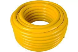 Шланг Вихрь поливочный ПВХ усиленный, пищевой трехслойный армированный 1", 25м (жёлтый) 73/7/2/34