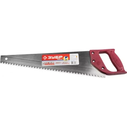 Ножовка ЗУБР "МАСТЕР" по дереву, прямой крупный зуб, пластиковая ручка, шаг зуба 6,5мм, 500мм 1525-05-50 купить в Нижневартовске