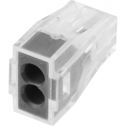 Клемма СВЕТОЗАР соединительная, 2-х проводная, 400В, 24А, 0,75-2,5мм2, 2шт 49170-2 купить в Нижневартовске