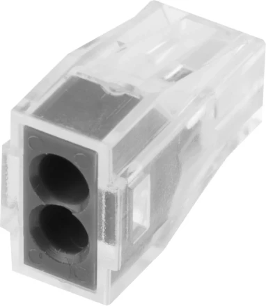 Клемма СВЕТОЗАР соединительная, 2-х проводная, 400В, 24А, 0,75-2,5мм2, 2шт 49170-2 купить в Нижневартовске