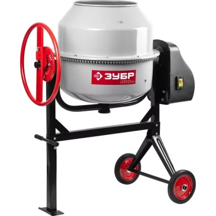 Бетоносмеситель ЗУБР, чугунный венец, 180л, 650Вт ЗБСЭ-180 купить в Нижневартовске