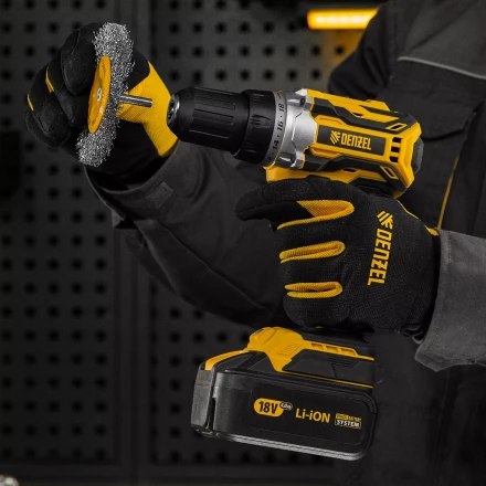 Щетка для дрели Denzel 100 мм, плоская, со шпилькой, нержавеющая витая проволока, 744793 купить в Нижневартовске