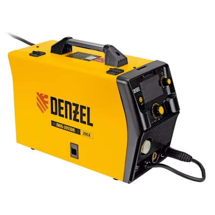 Аппарат инвертор. полуавтомат. cварки Denzel IMIG-205SDR, 200 А, ПВ 60%, катушка 5 кг купить в Нижневартовске