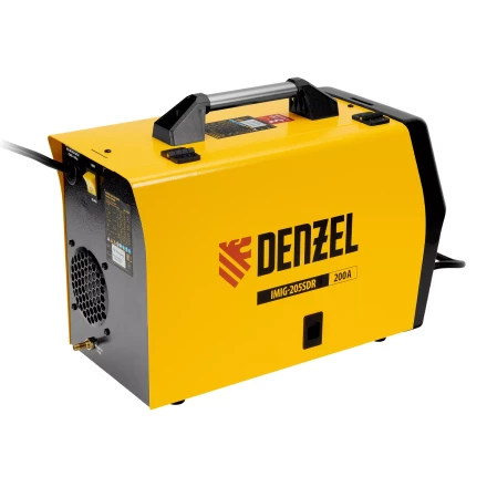 Аппарат инвертор. полуавтомат. cварки Denzel IMIG-205SDR, 200 А, ПВ 60%, катушка 5 кг купить в Нижневартовске