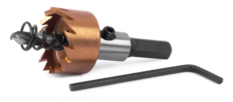 HSS-TiN коронка MESSER  25мм с центр. сверлом и толкающей пружиной для  лист. материала  до 2 мм ц/х купить в Нижневартовске