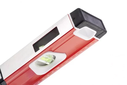 Уровень алюминиевый магнитный 2000 мм с зеркальным глазком MATRIX 2 компонентные рукоятки артикул 34736 купить в Нижневартовске