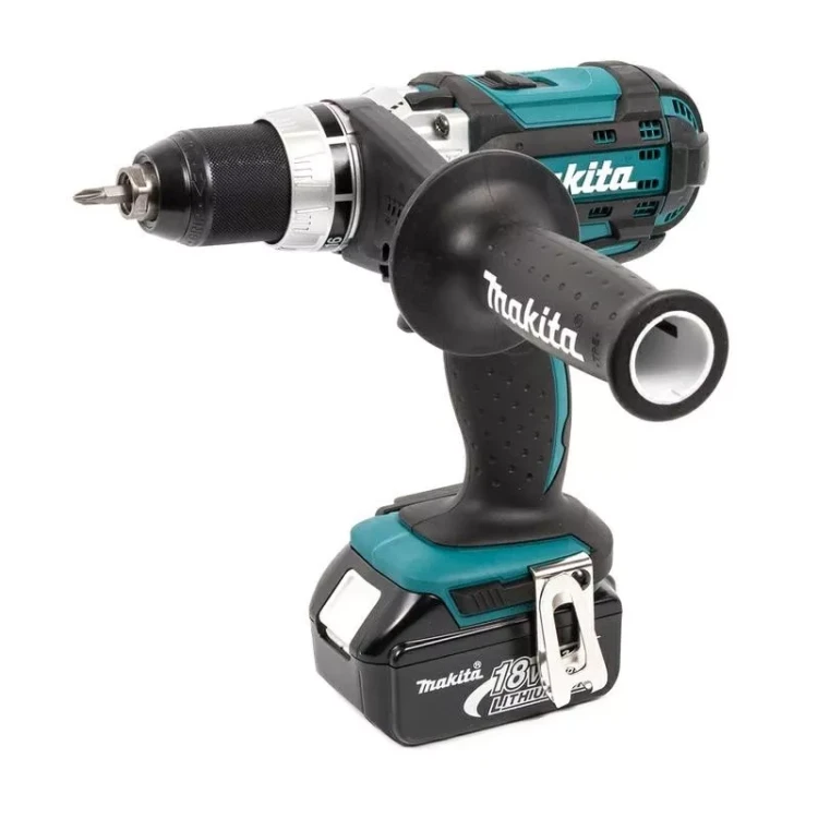 Аккумуляторная ударная дрель-шуруповерт Makita DHP458RFE купить в Нижневартовске