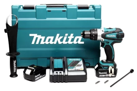 Аккумуляторная ударная дрель-шуруповерт Makita DHP458RFE купить в Нижневартовске