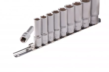 Набор удлиненных торцевых головок 3/8 шестигранные CrV 10 шт 8-19 мм Stels 13604 купить в Нижневартовске