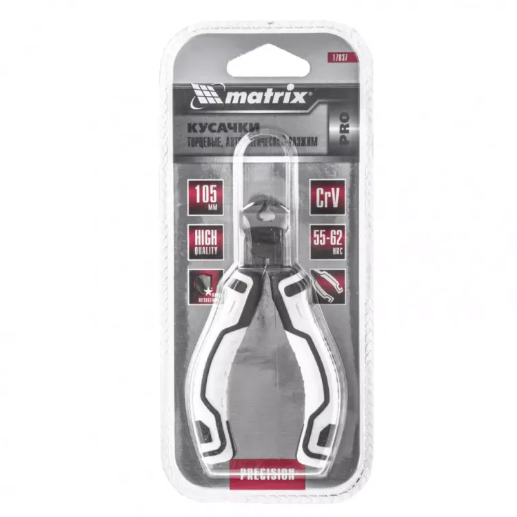 Кусачки торцевые Mini 105 мм авторазжим Pro Matrix 17837 купить в Нижневартовске