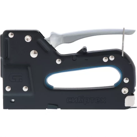 Степлер мебельный металлический регулируемый тип скобы 53, 4-14 мм СИБРТЕХ 40101 купить в Нижневартовске