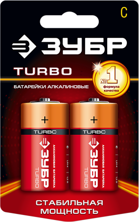 Батарейки TURBO алкалиновые C 15В серия Без серии купить в Нижневартовске