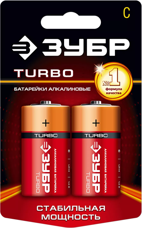 Батарейки TURBO алкалиновые C 15В серия Без серии купить в Нижневартовске