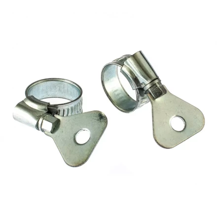 Хомуты металлические червячные 12-20 мм ширина 10 мм W1 с металлическим ключом 2 шт Сибртех 476497 купить в Нижневартовске