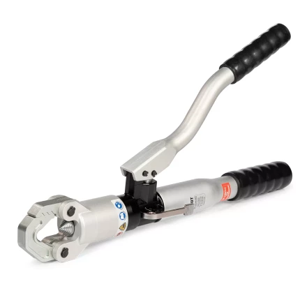 Пресс гидравлический ручной безматричный КВТ ПГРс-240 БМА из алюминиевого сплава с механизмом АСД для опрессовки наконечников до 240 мм2 (101937) купить в Нижневартовске