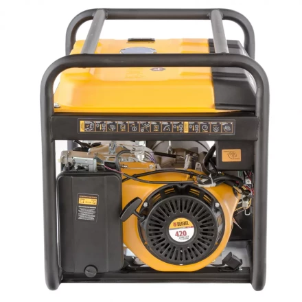 Генератор бензиновый PS 55 EA, 5.5 кВт, 230 В, 25 л, коннектор автоматики 5 PIN, электростартер Denzel 9468743 купить в Нижневартовске