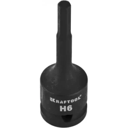 Торцовая головка KRAFTOOL "INDUSTRIE QUALITAT" ударная (1/2"), HEX, Cr-Mo, фосфатированная, H6 27950-06_z01