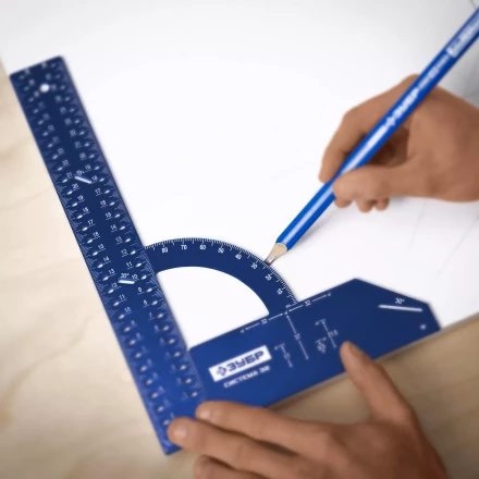 ЗУБР Система-32, разметочный мебельный угольник, Профессионал (34398-30) купить в Нижневартовске