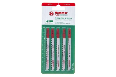 Пилки для лобзика HAMMER JG WD T101B (5шт.) купить в Нижневартовске