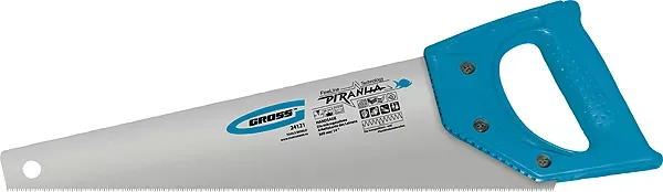 Ножовка для работы с ламинатом "PIRANHA",360 мм,15-16 TPI,зуб-2D,каленый зуб,пласт.рук-ка GROSS 24121 купить в Нижневартовске